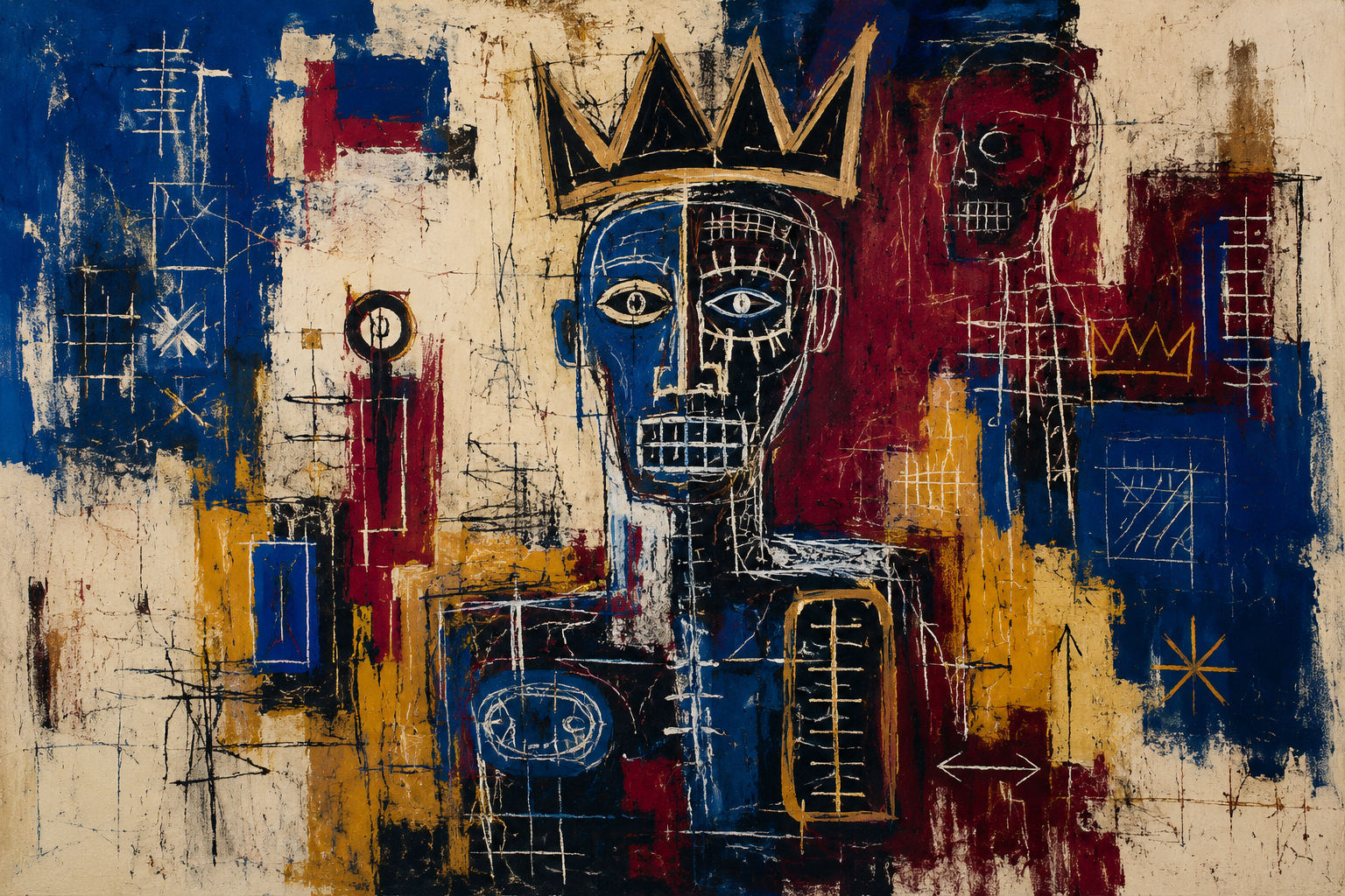 Crowned Frequency — Abstract canvas artwork by Imagine Prints
