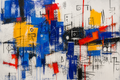 Electric Grammar - Abstract canvas artwork by Imagine Prints