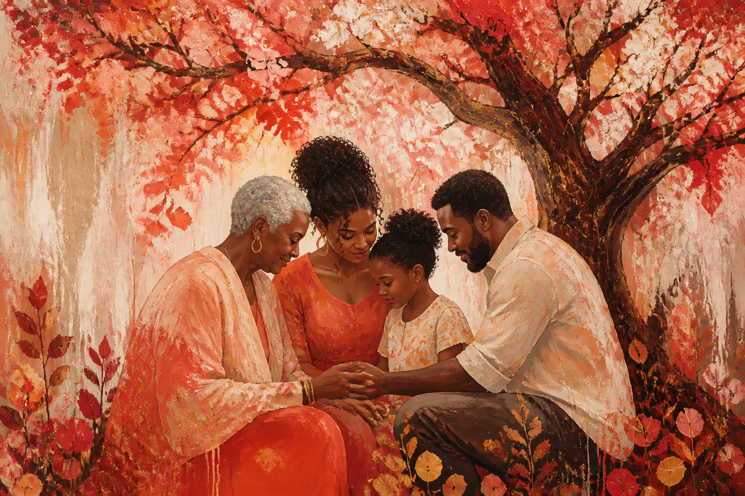 Rooted Together - Family canvas artwork by Imagine Prints