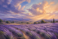 Lavender Wind - Nature canvas artwork by Imagine Prints