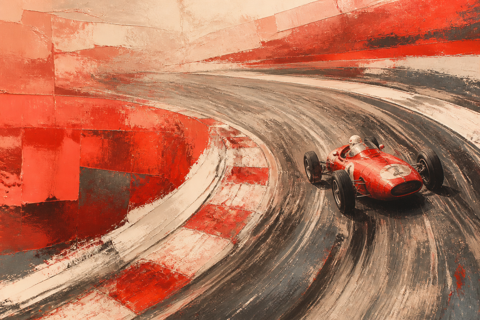 Final Turn - Sports canvas artwork by Imagine Prints