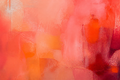 Held In Coral - Abstract canvas artwork by Imagine Prints