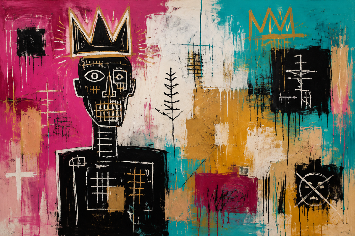 Royal Static — Abstract canvas artwork by Imagine Prints