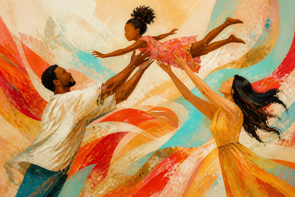 Lifted - Family canvas artwork by Imagine Prints