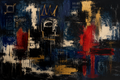 Midnight Ledger — Abstract canvas artwork by Imagine Prints