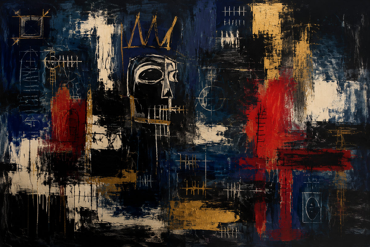 Midnight Ledger — Abstract canvas artwork by Imagine Prints