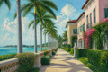 Palm Beach Promenade - Coastal Florida canvas artwork by Imagine Prints