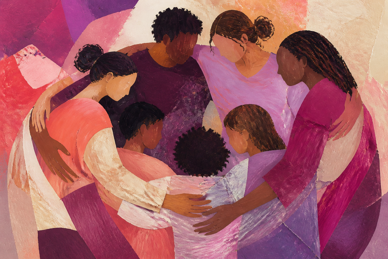 Home Is The Circle - Family canvas artwork by Imagine Prints