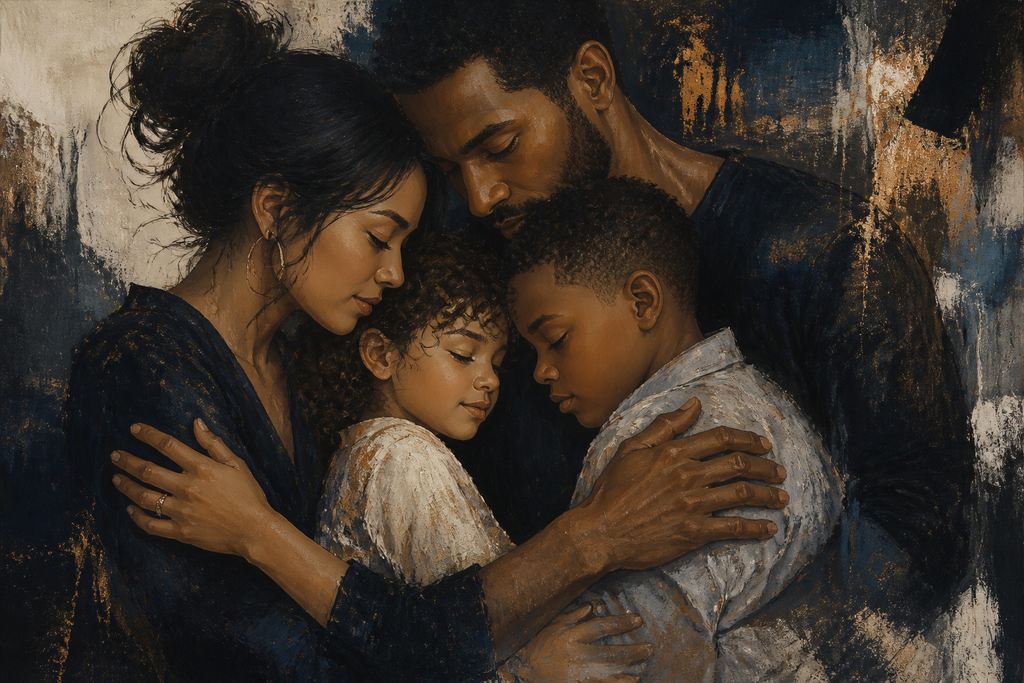 Quiet Strength - Family canvas artwork by Imagine Prints