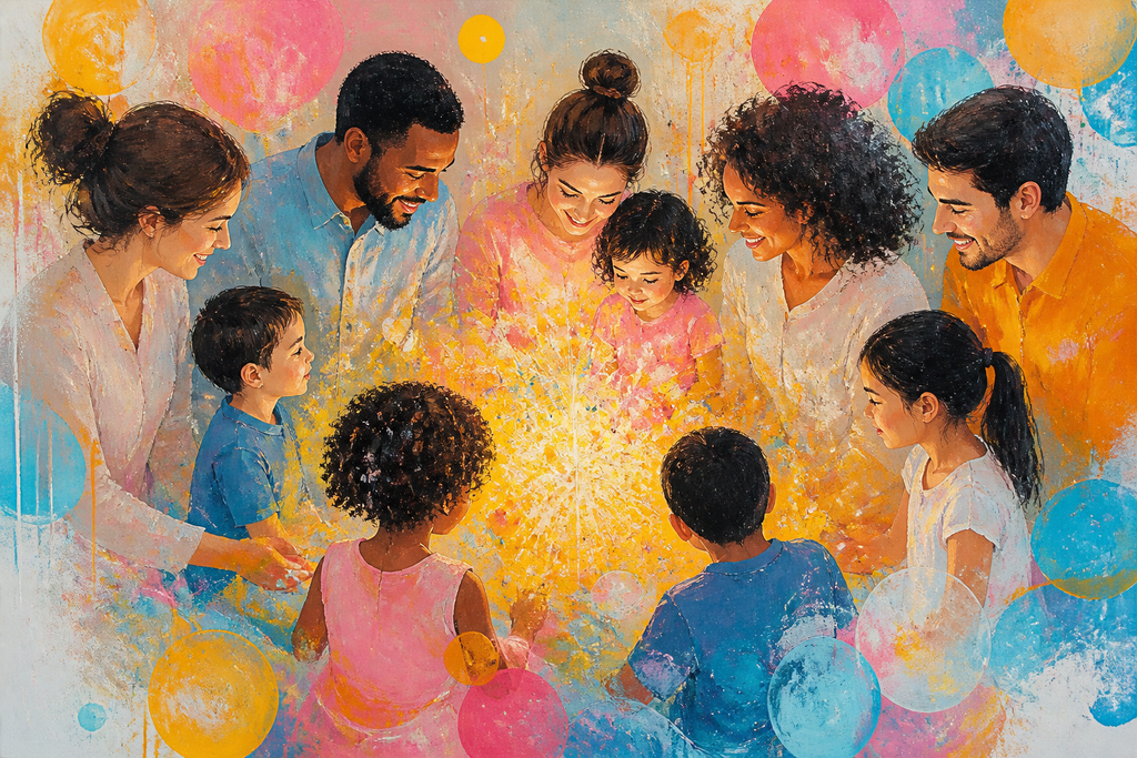 Birthday Constellation - Family canvas artwork by Imagine Prints