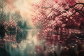 Cherry Blossom Rain - Nature canvas artwork by Imagine Prints