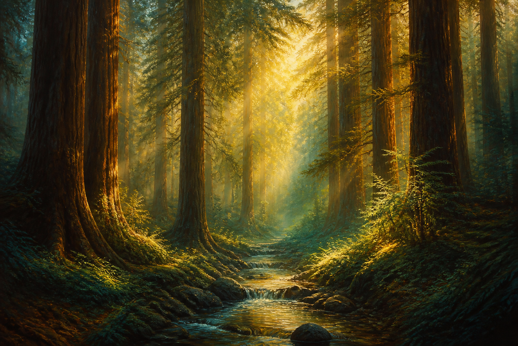 Redwood Cathedral - Nature canvas artwork by Imagine Prints