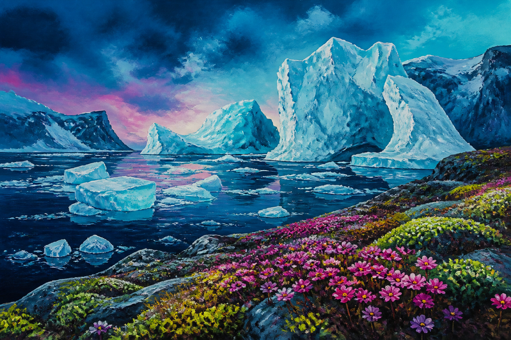 Arctic Bloom - Nature canvas artwork by Imagine Prints