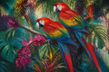 Jewel Canopy - Animals canvas artwork by Imagine Prints