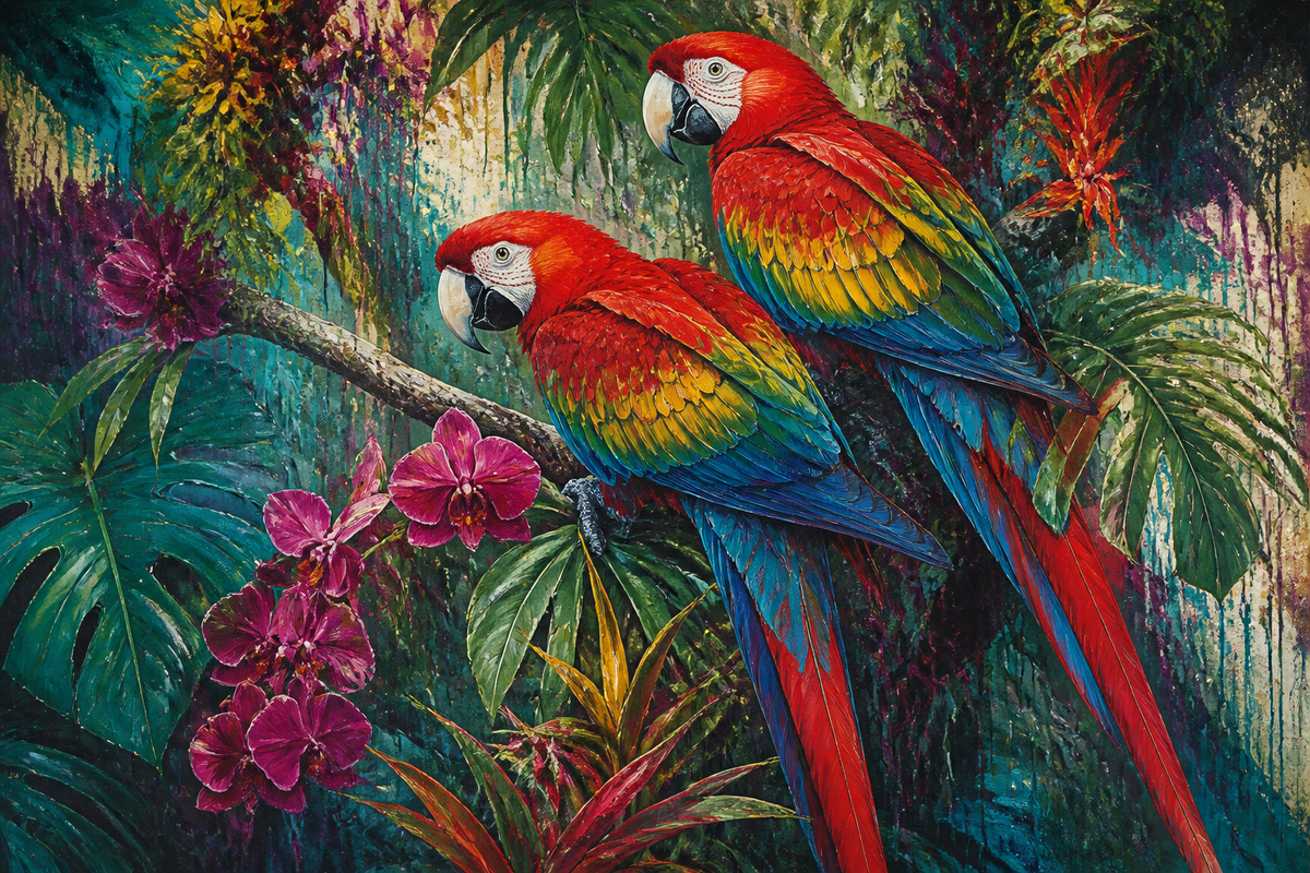 Jewel Canopy - Animals canvas artwork by Imagine Prints