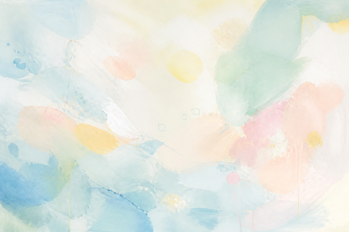 Morning Without Edges - Abstract canvas artwork by Imagine Prints