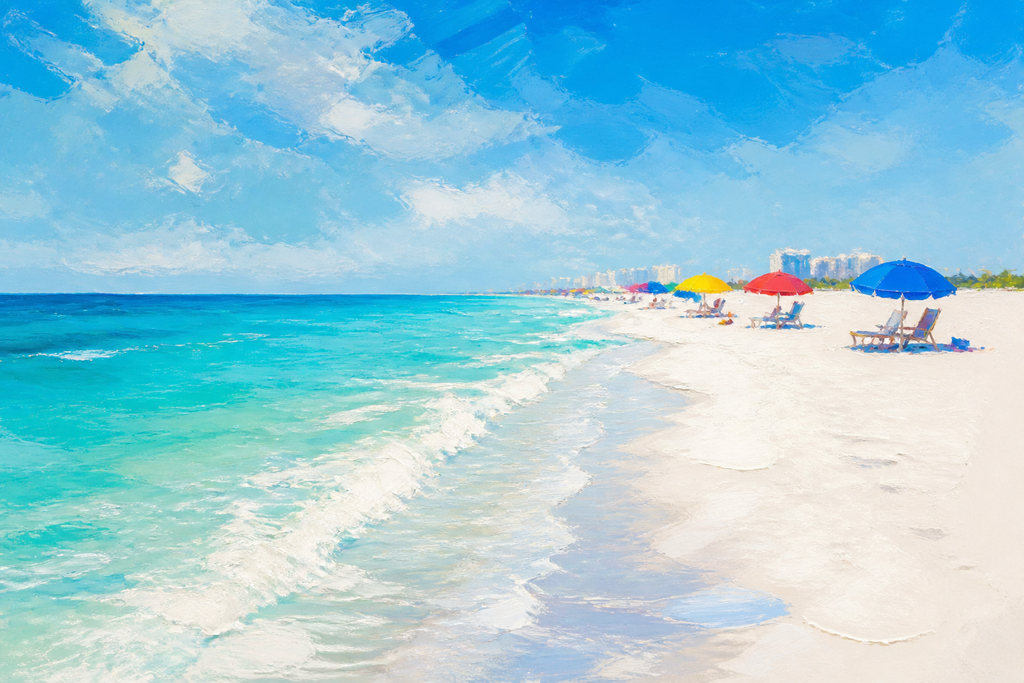 Clearwater Sugar Sand - Coastal Florida canvas artwork by Imagine Prints