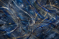 Velocity in Blue — Abstract canvas artwork by Imagine Prints