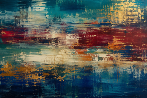After the Rain — Abstract canvas artwork by Imagine Prints