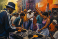 Block Party Genesis - Urban Culture canvas artwork by Imagine Prints
