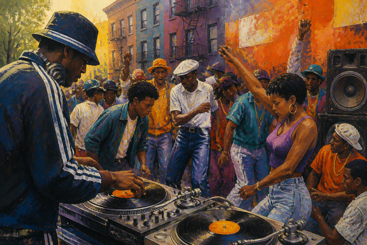 Block Party Genesis - Urban Culture canvas artwork by Imagine Prints