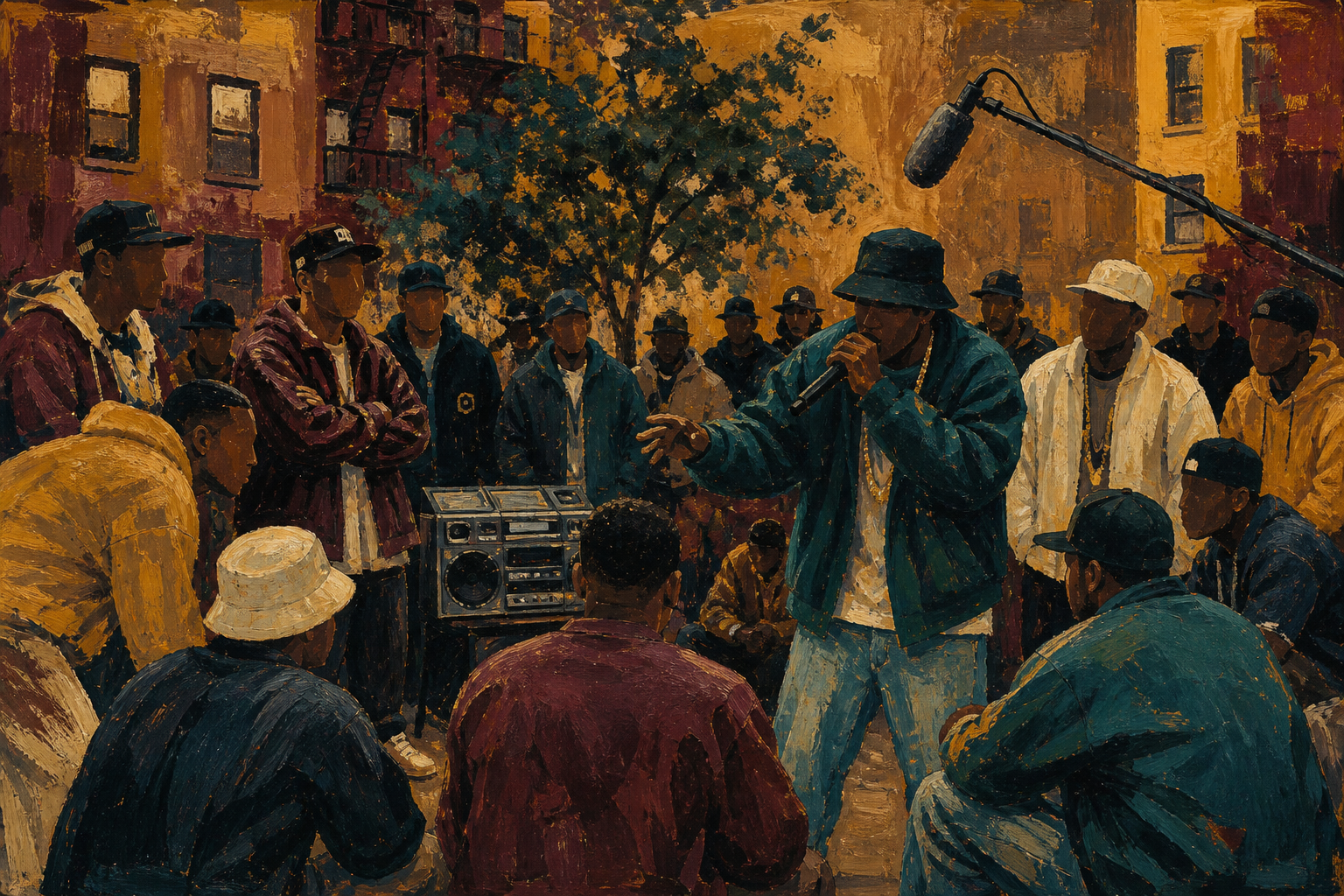 Golden Era Cypher - Urban Culture canvas artwork by Imagine Prints